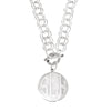 Chunky Double Link Rolo Monogram Necklace