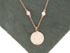 Rose Gold CZ Diamonds by the Yard Monogram Necklace