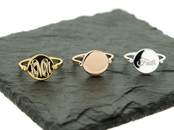 Rose Gold Double Sided Flip Ring