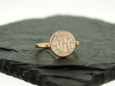Rose Gold Double Sided Flip Ring