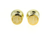 Gold Vermeil Monogram Peekaboo Pearl Back Earrings