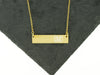 Sterling Knot Gold Bar Necklace