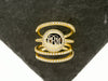 Gold Vermeil CZ Stacking Monogram Ring