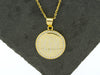 Gold Vermeil Round CZ Monogram Necklace