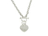 Heart Tag Toggle Monogram Necklace
