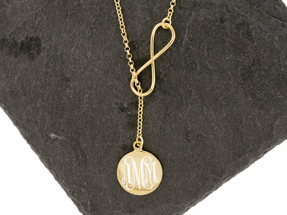 Gold Vermeil Infinity Lariat Necklace