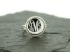 Round Circle Rope Nautical Monogram Ring