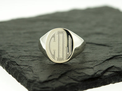 Men's Monogram Signet Ring – Sterling Knot