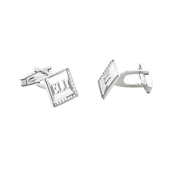 Brushed Satin Square Cuff Links